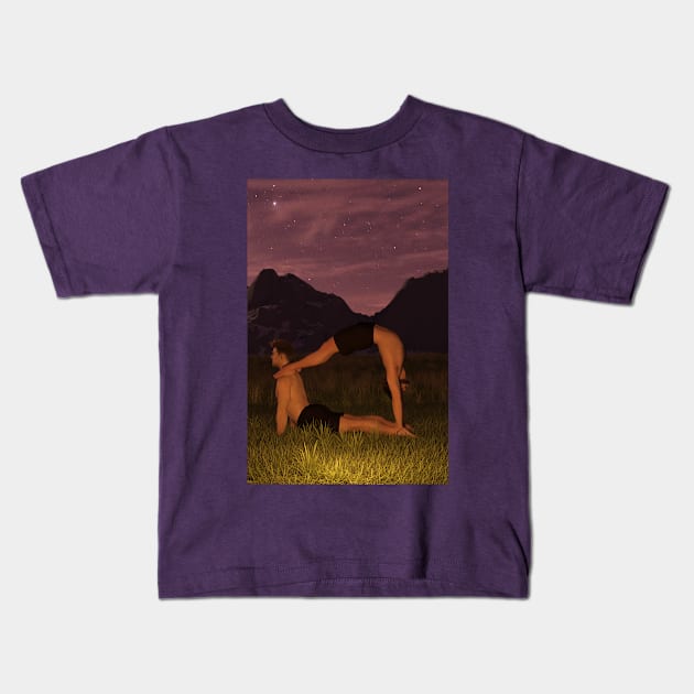 Love is a Mountain Kids T-Shirt by RexRedLGBTQ